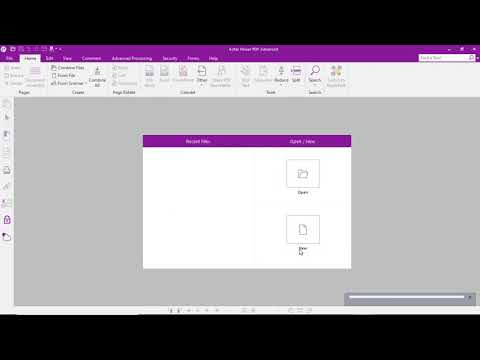 Create a PDF or combine multiple PDF files in Kofax Power PDF (formerly Nuance Power PDF)