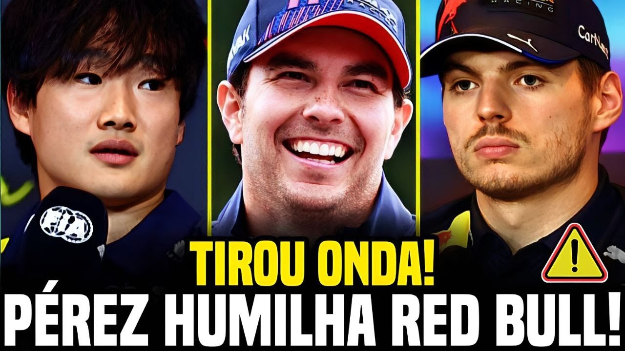 🚨“RED BULL ARREPENDIDA?!” PÉREZ DEBOCHA DE TSUNODA E CUTUCA VERSTAPPEN!