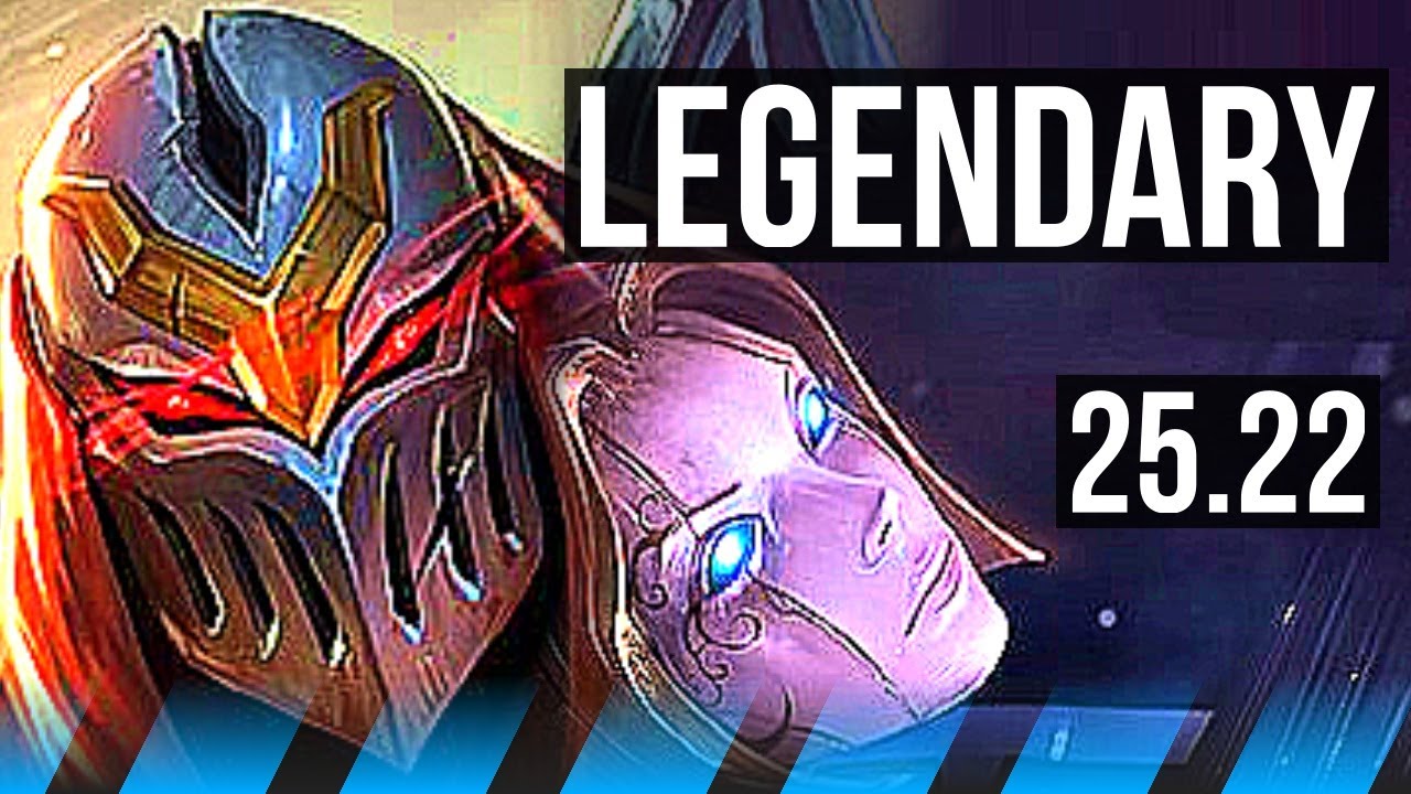 ZED vs ORIANNA (MID) | Legendary | KR Master | 25.22