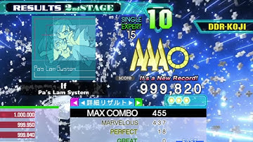 [DDR A20+] If [Single-EXPERT] 999,820 PFC by DDR-KOJI
