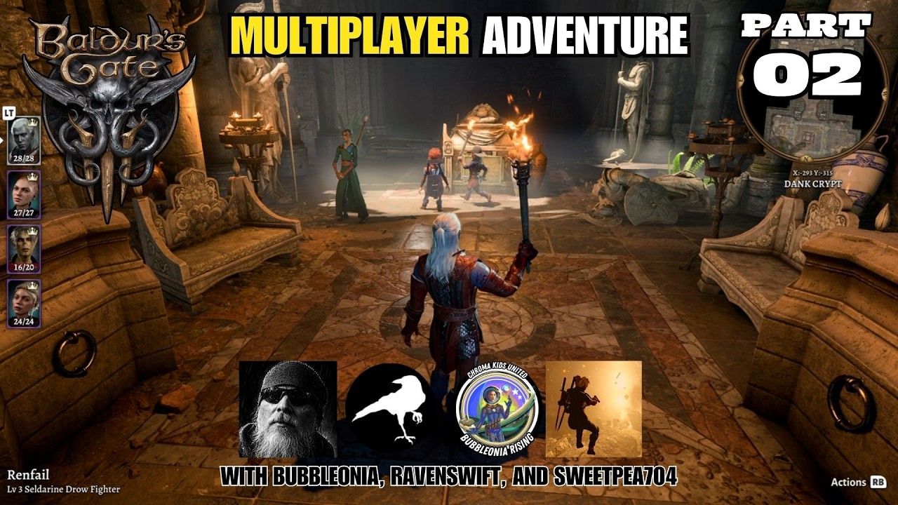 Baldur's Gate 3 Multiplayer Adventure with Renfail & Friends - Episode 2