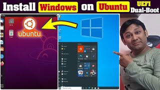 Dual Boot - Install Windows 10 after Ubuntu 22.04 |TechnoBaazi| |Hindi|