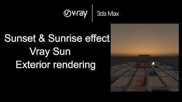 Sunset | 3ds max tutorial vray exterior lighting rendering | Tamil | smt