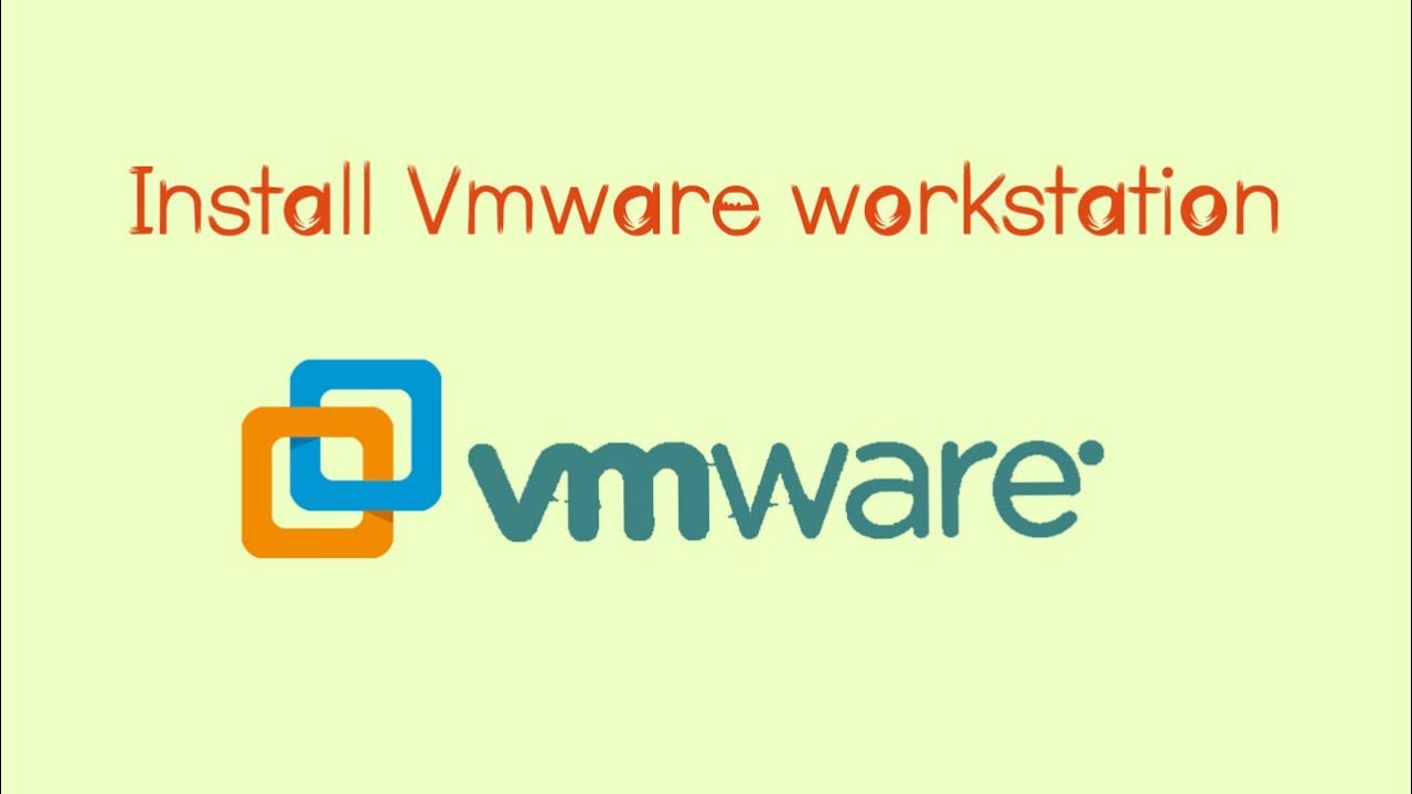 How to install VMware workstation on window