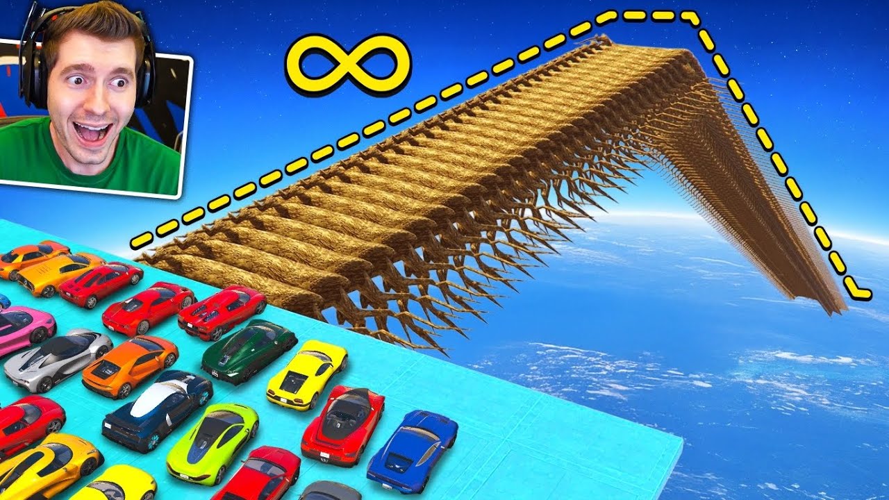 GTA V Online: MEGA RAMPA com TRONCO INFINITO de MADEIRA! 