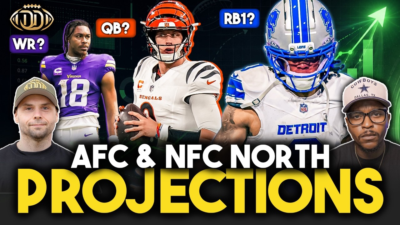 AFC & NFC North Fantasy Projections: Stars, Risks & Reality Checks