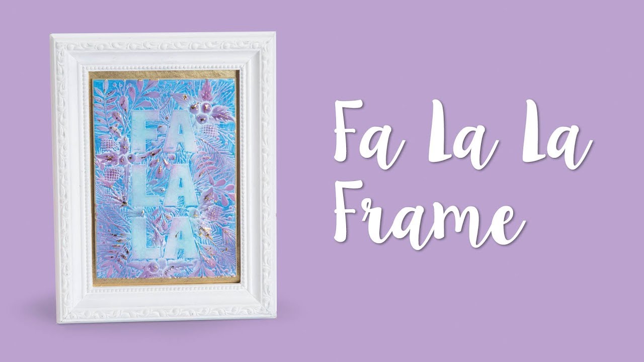 How to Make a Christmas Home Décor Frame - Sizzix