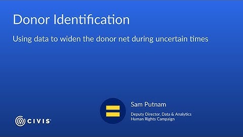 Donor Identification