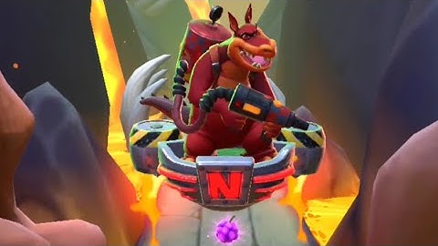 Crash Bandicoot: On the Run! - Inferno Dingodile Boss Fight