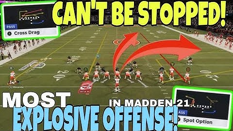 I Average 35+ Yards W/These 2 Pass Plays! 💣Most Explosive💣 Offense in Madden NFL 21! Gameplay Tips