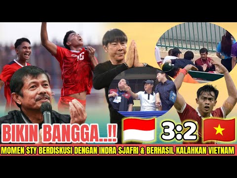 Tak Disorot ‼️ Momen Detik² STY Hampiri Indra Sjafri Di Laga Semifinal Sea Games 2023 VS Vietnam