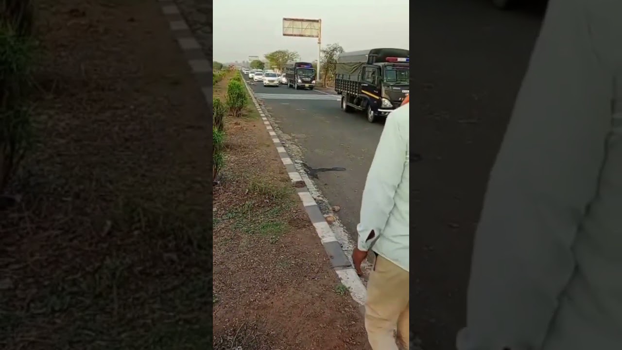 police van hit the cow atif ahmed was sitting inside the car 