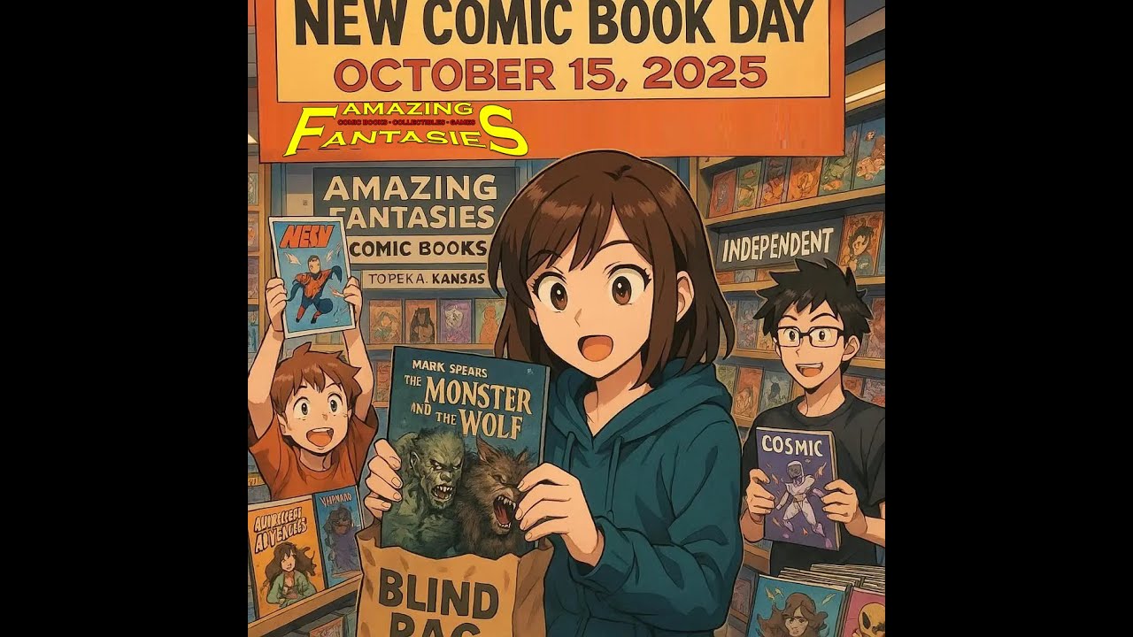 New Comic Book Day October 15th Amazing Fantasies Mark Spears Monster and the Wolf Blind Bag Opening