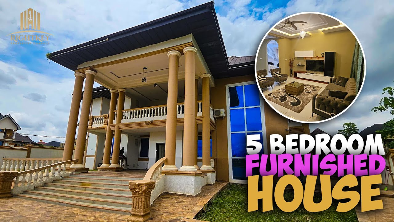 Furnished 5-Bedroom Mansion for Sale in Kumasi, Agric Nzema – GH₵3.5M