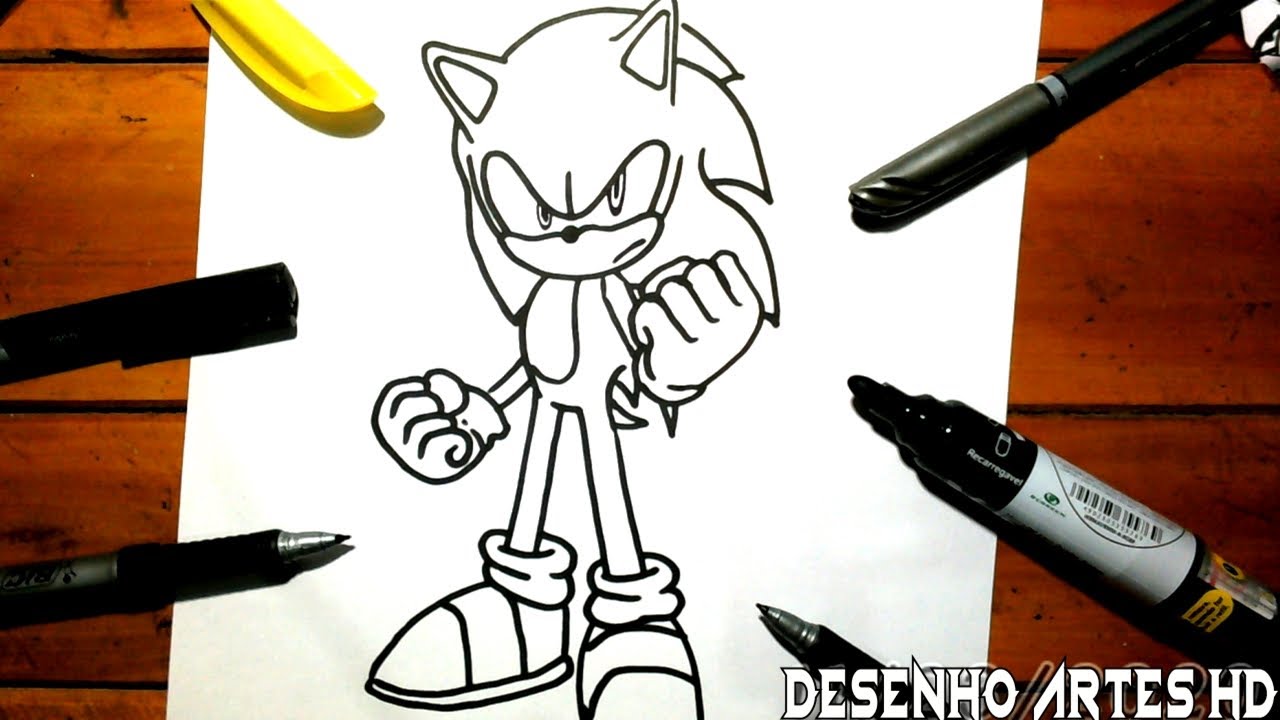 COMO desenhar o SONIC do Filme_FÁCIL FÁCIL - YouTube