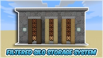 Filtered Silo Storage System - Minecraft 1.14 Tutorial
