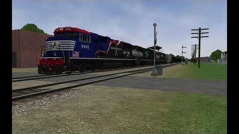 Open Rails NS 6920 Leading Oil Train on the Monon