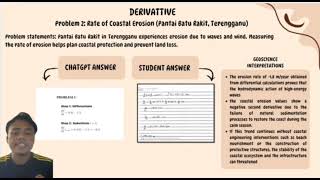 EFT1083 APPLICATIONS OF DERIVATIVES AND INTEGRATION IN GEOSCIENCE:MALAYSIAN CASE STUDIES (GROUP 10)