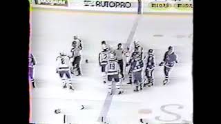 John Kordic and Michel Bergeron talking - Jan 3, 1990
