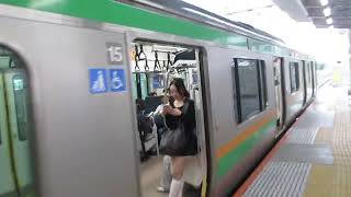 【熱海～高崎間各駅停車】上野東京ライン高崎線直通普通高崎行きE233系3000番台U225編成+U623編成15両　川崎駅発車