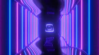 Screen Saver Neon Tunnel Speed Ultraviolet Neon Laser Beams Glowing Reflection Sci Fi Retro Tunnel