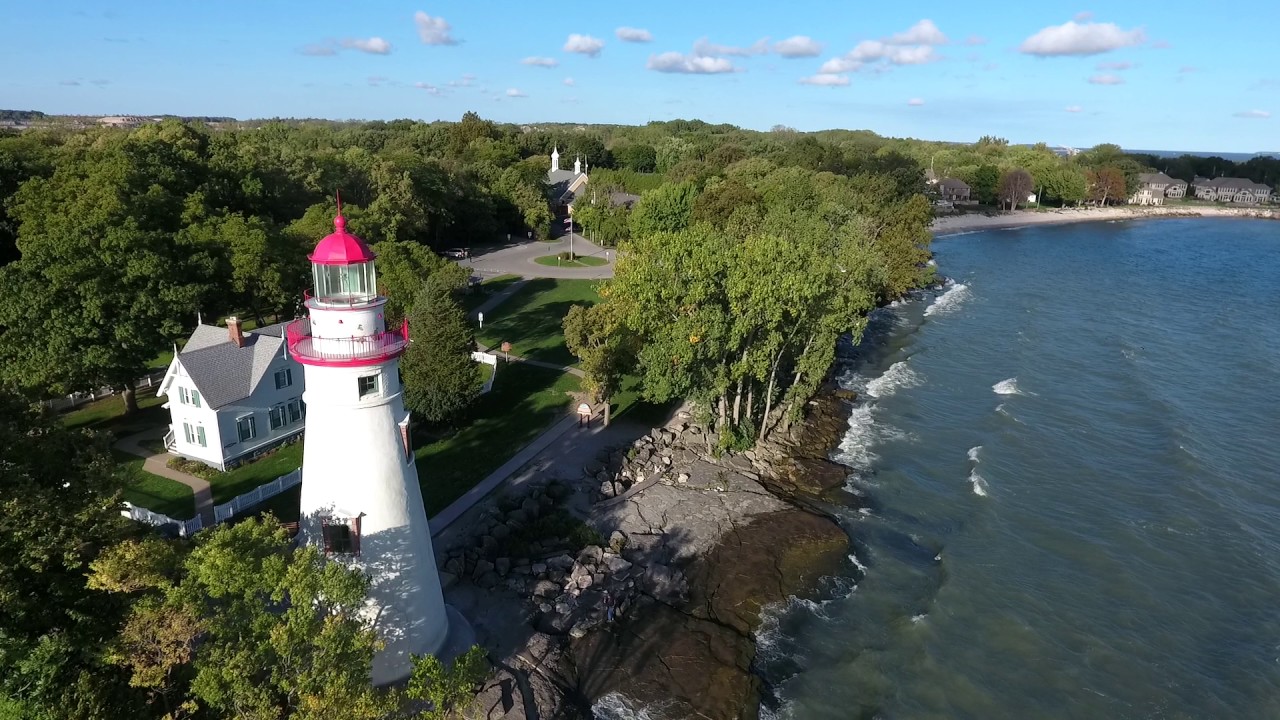 Marblehead Lighthouse aerial video