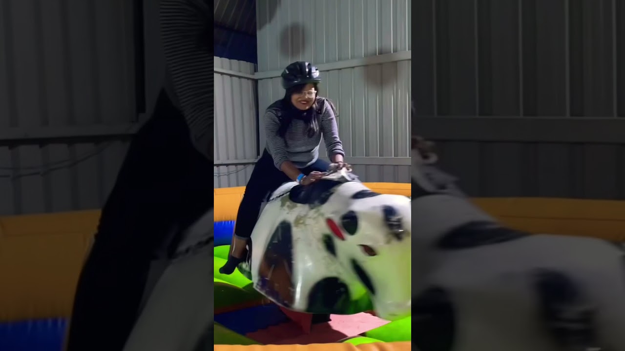 Mechanical bull ride in simcha island adventure park || Simcha Island Indore