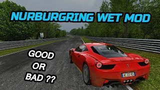 Assetto Corsa Nurburgring Wet MOD | Ferrari 458 Italia Drifting !