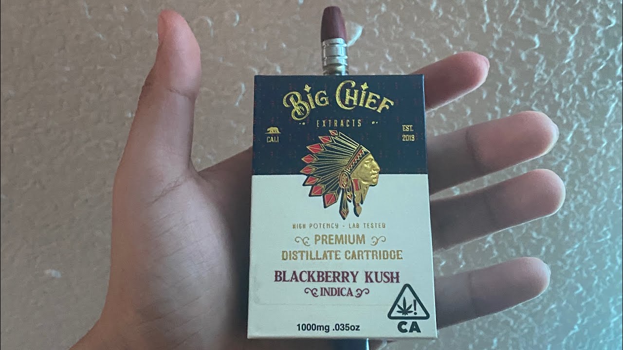 TRYING A FAKE CART? BIG CHIEF BLACKBERRY KUSH INDICA REVIEW (AFFORDABLE