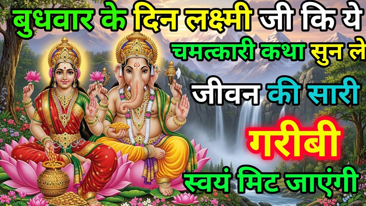 बुधवार के दिन गणेश लक्ष्मी की यह पवन कथा सुन लिया तो जीवन में कभी गरीबी नहीं आएगी। Budhwarvratkatha