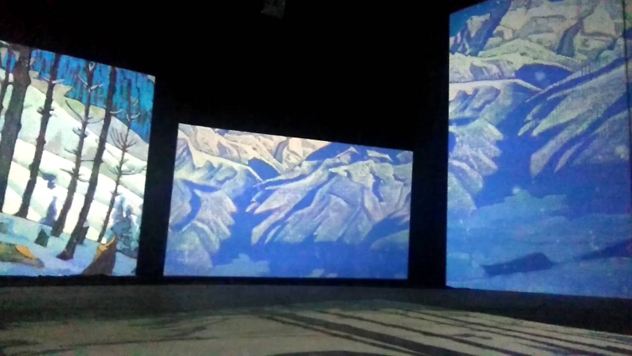 Живые полотна. Айвазовский и Рерих в Люмьер Холл - YouTube