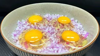 洋蔥加四顆蛋，免炒免涼拌！這吃法太銷魂，簡單又美味，你一定沒吃過！ #家常菜 #美食教程 #菜谱 #新吃法 #神仙吃法