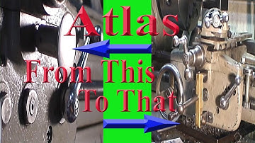 Getting Rid of the Cross Feed Knob on a 10 inch Atlas Lathe, Pt. 1
