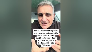 BD la Cotroceni: Harpalete a fost, dar au lipsit Puiu Călinescu, Jean Constantin și Dem Rădulescu