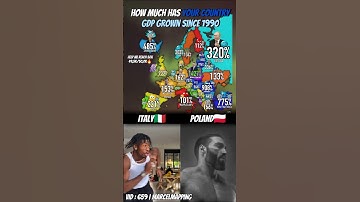 How Much Has Your Country GDP Grown Since 1990💸? #mapping #map #shorts #popular #fyp