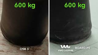 PB vs OSB – dynamic test – which board better meets the load resistance? | VMG Lignum
