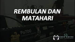 REMBULAN DAN MATAHARI  KARAOKE VERSI DANGDUT KOPLO