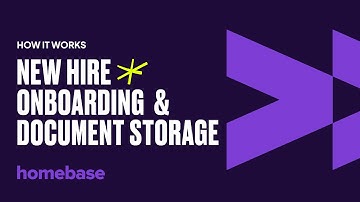 New hire onboarding & document storage - Homebase