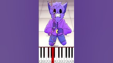 Transformation CatNap (@fash) Poppy Playtime 3 Animation - Octave Piano Tutorial