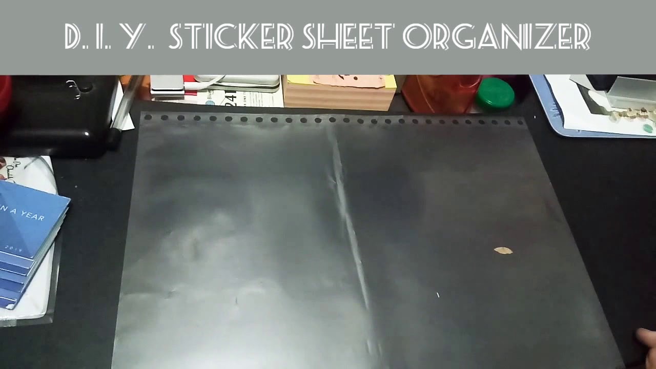 DIY Sticker Sheet Organizer from File Folder