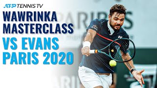 Stan Wawrinka Brilliant Backhand Winners v Evans | Paris 2020 Highlights