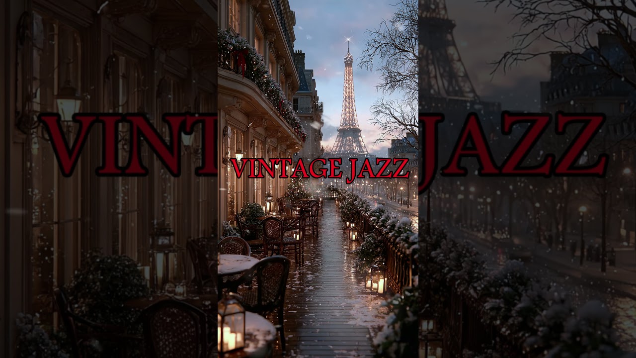 PlayList｜낭만적인 파리의 크리스마스, 눈 내리는 에펠탑 야경을 보며 따뜻한 재즈한잔! | 1950s 빈티지 올디스 명곡 (Romantic Paris Jazz)