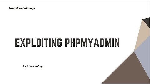 Cyber Security | CTF | Vulnhub | Hacksudo Aliens | Exploiting PHPMyadmin