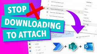 Attach a SharePoint File to an Email Draft WITHOUT Downloading it first!