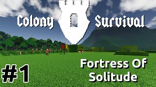 Colony Survival  Fortress Of Solitude [Ep1] | Amazing Wave Defense Survival Game Gameplay/Longplay