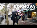 [4K] Izmir Bornova Rainy Day Walking Tour, 10 January 2022 | Turkey Travel