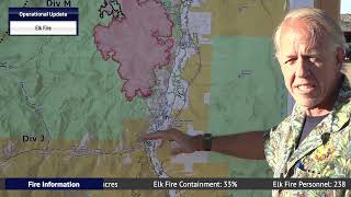 Operational Update for the Elk Fire for Saturday, 08/22/2026. (Last Ops Video)