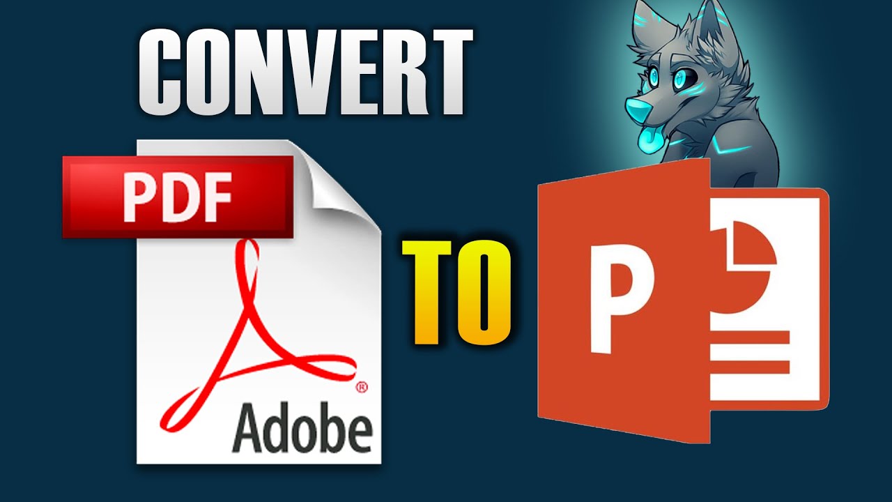HOW TO CONVERT PDF TO POWERPOINT - YouTube