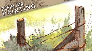 Plein Air Painting XI // Gouache Timelapse in the Desert // Mary Sanche