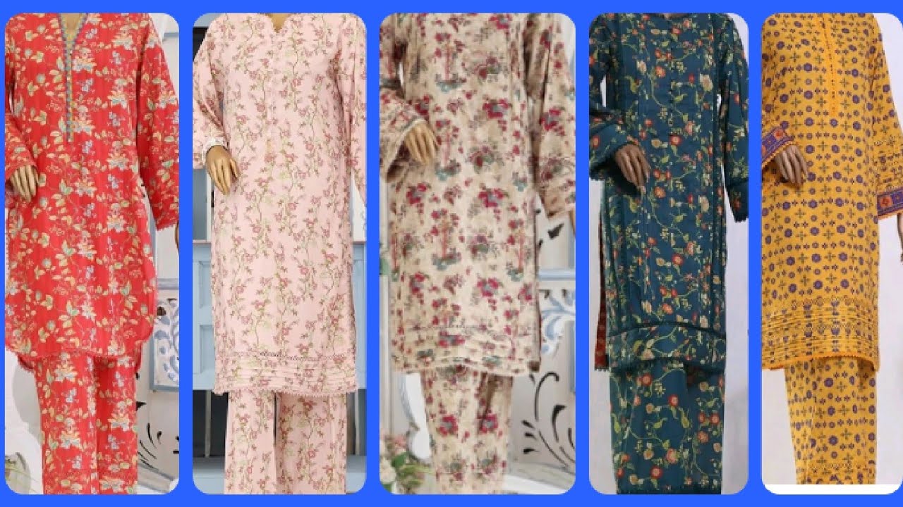 New Latest Stitching Ideas All Over Cambric Cotton 